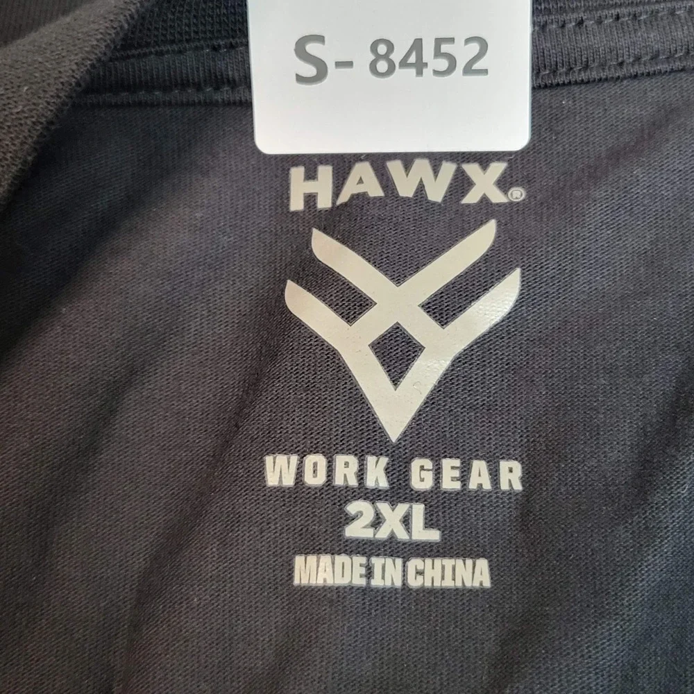 Hawx Men Shirt‎ 2XL Black Graphic Print Skull Wrenches Sleep Never Work Gear NWT
